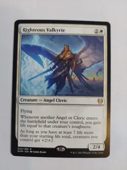 Righteous Valkyrie Kaldheim Regular - Image 1