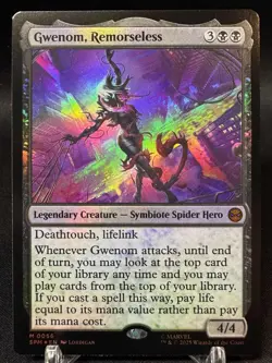🌈 Gwenom, Remorseless - FOIL - MTG Marvel's Spider-Man #56 - NM / M - Image 1