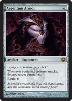 MTG - Argentum Armor - Scars of Mirrodin - NM, English Magic FLAT RATE SHIP - Image 1
