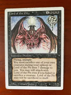 MTG Lord of the Pit SINGLE USED EXCELLENT CONDITION SEE PHOTOS - Image 1