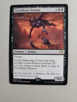 MTG Dreadfeast Demon Innistrad: Crimson Vow 108/277 Regular Rare - Image 1