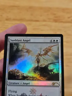 Sunblast Angel FOIL MEDIA PROMO Scars of Mirrodin Rare Magic MTG WOTC M9270 - Image 4
