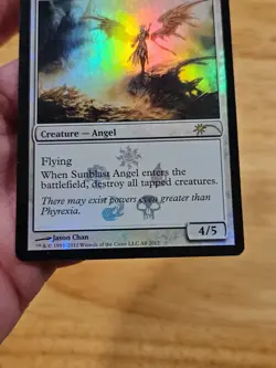 Sunblast Angel FOIL MEDIA PROMO Scars of Mirrodin Rare Magic MTG WOTC M9270 - Image 5