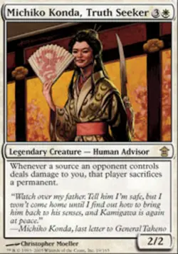 MRM ENGLISH Michiko Konda, chercheuse de v�rit� - Truth Seeker MTG magic SOK - Image 1
