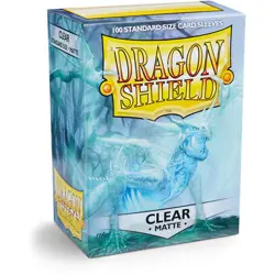 Dragon Shield Sleeves: Standard- Matte Clear (100 ct.) 5706569110017 - Image 1