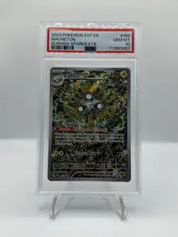 PSA 10 Magneton #159 SVP 2024 Pokemon Surging Sparks ETB Black Star Promo - Image 1