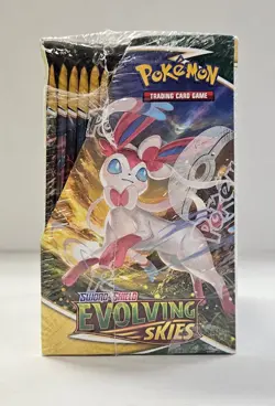 **Sealed Dinged Evolving Skies Booster Box SWSH07** Pokemon -Kid Icarus- - Image 2