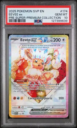 2025 POKEMON SVP EN-SV BLACK STAR PROMO #174 EEVEE EX PSA 10 - Image 1