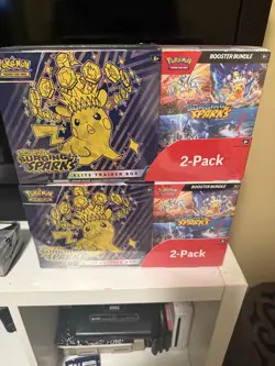 Pokemon Surging Sparks Elite Trainer Box/Booster Bundle Costco 2-Pack - Lot of 2 - Image 1