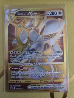 Pokemon TCG Arceus VSTAR 184/172 Gold Secret Rare Brilliant Stars NM - Image 1