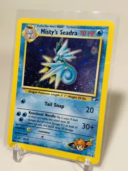 Misty’s Seadra 9/132 Holo Prerelease Pokemon Gym Heroes - Image 2