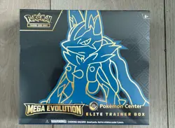 ON HAND Mega Evolution ETB Pokemon Center Elite Trainer Box Lucario Sealed - Image 1