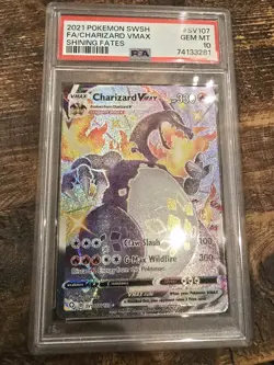 PSA 10 Pokemon Champions Path Charizard VMAX 74/73 Rainbow Secret Rare MINT - Image 1