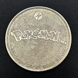 Pokemon 2000 Wizards Battle Metal Coin - Nintendo - Pikachu #25 - Image 2