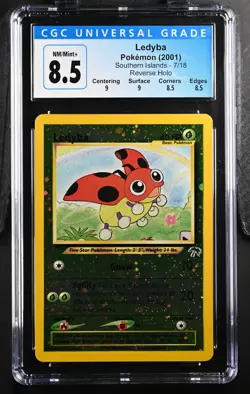 CGC 8.5 Pokemon TCG 2001 Southern Islands #7/18 Ledyba - Image 1