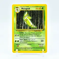 Metapod - 54/102 Base Set Unlimited Common Pokemon - NM - Image 1