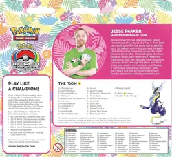 Pokemon TCG 2024 World Championships Deck Jesse Parker The Don - New - Image 2