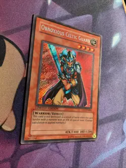 Yugioh - Obnoxious Celtic Guard CT1-EN006 Secret Rare (2004 Collector's Tin) MP - Image 2