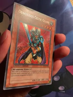 Yugioh - Obnoxious Celtic Guard CT1-EN006 Secret Rare (2004 Collector's Tin) MP - Image 5