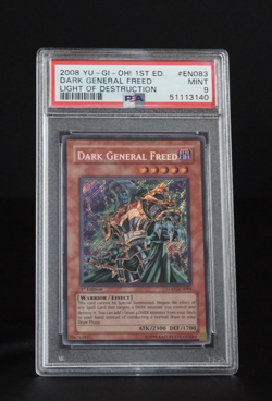 YUGIOH PSA 9 2008 Dark General Freed LODT-EN083 Secret Rare 1st Edition - Image 1