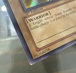 Gaia The Fierce Knight LOB-006 Legend of Blue Eyes White Dragon-1st Edition LP - Image 2