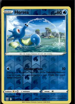 Pokemon Horsea 031/163 Battle Styles Reverse Holo Common 3 Card Lot - Image 1