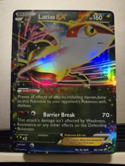 Pokemon TCG Latias EX Ultra Rare Card 85/116 Plasma Freeze Single - Image 2