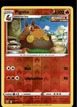 Pokemon Pignite 024/163 Battle Styles Reverse Holo Uncommon 3 Card Lot - Image 1