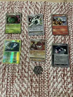 Pokemon Card Lot: 6 Cards And 1 Token Reverse Holo, Holo - Image 1