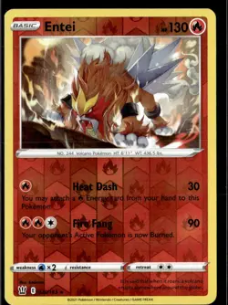 Pokemon Entei 020/163 Battle Styles Reverse Holo Rare 3 Card Lot - Image 1