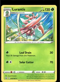 Pokemon Lurantis 015/163 Battle Styles Non Holo Rare 4 Card Lot - Image 1