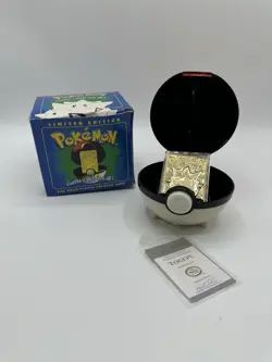 Nintendo Pokemon Burger King Trading Card Gold Plated 23k Blue Togepi Sealed - Image 1
