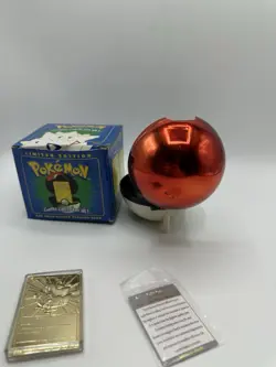 Nintendo Pokemon Burger King Trading Card Gold Plated 23k Blue Togepi Sealed - Image 4