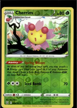 Pokemon Cherrim 008/163 Battle Styles Reverse Holo Rare 3 Card Lot - Image 1