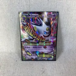 Pokemon TCG M Gengar EX XY166 Shiny Holo Black Star Promo Card - Image 1