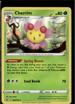 Pokemon Cherrim 008/163 Battle Styles Holo Rare 3 Card Lot - Image 1