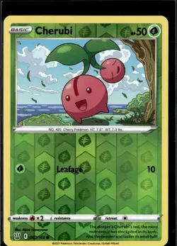 Pokemon Cherubi 007/163 Battle Styles Reverse Holo Common 3 Card Lot - Image 1