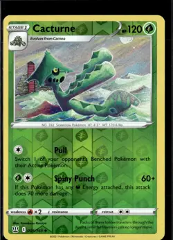 Pokemon Cacturne 005/163 Battle Styles Reverse Holo Uncommon 3 Card Lot - Image 1
