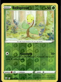 Pokemon Bellsprout 001/163 Battle Styles Reverse Holo Common 3 Card Lot - Image 1