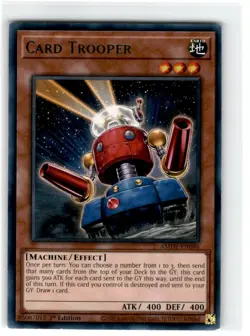 Yu-Gi-Oh! Card Trooper Rare AMDE-EN046 Moderately Played 1st Edition - Image 1