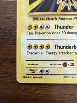 Pokemon XY Evolutions Zapdos Holo Card 42/108 Near Mint - Image 4