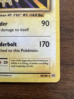 Pokemon XY Evolutions Zapdos Holo Card 42/108 Near Mint - Image 5