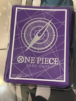 One Piece Card Game Bandai Fest Championship 2025 Silver Purple Sleeves Sealed - Image 1