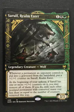 Magic: The Gathering: Sarulf Realm Eater - KHM Showcase Art NM - Unplayed - MTG - Image 1