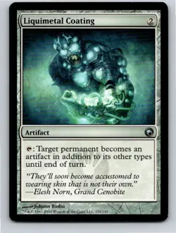Magic the Gathering Liquimetal Coating Scars of Mirrodin MTG Free Shipping! - Image 1