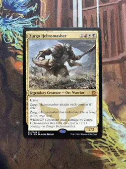 Zurgo Helmsmasher [Khans of Tarkir] Lightly Played MTG - Image 1