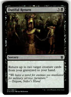Dutiful Return Khans of Tarkir FOIL MTG - Image 1