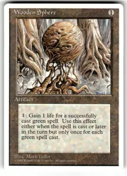 Wooden Sphere MTG Core Set 4th Edition Regular - Image 1