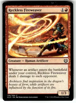 Reckless Fireweaver Kaladesh Regular MTG - Image 1