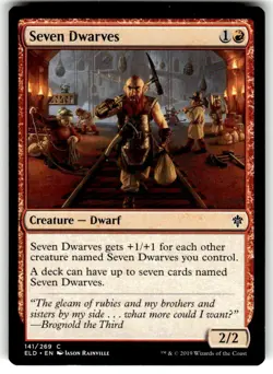 Seven Dwarves Throne of Eldraine Regular MTG - Image 1